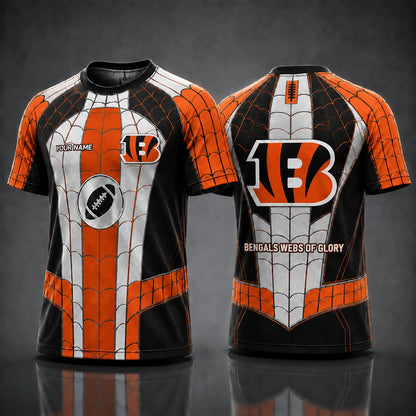 [SPECIAL OFFER] NEW CUSTOMIZED NFL16 CCB CINCINNATI BENGALS x SPIDER T-SHIRT, HOODIE & ZIP HOODIE