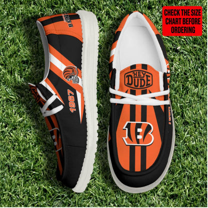 [SPECIAL OFFER] NEW CUSTOMIZED NFL16 CCB CINCINNATI BENGALS LOAFER SHOES