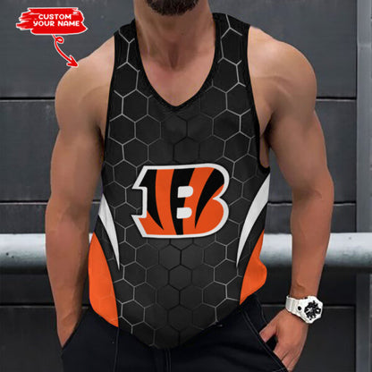 [SPECIAL OFFER] NEW CUSTOMIZED NFL16 CCB CINCINNATI BENGALS UNISEX TANK TOP