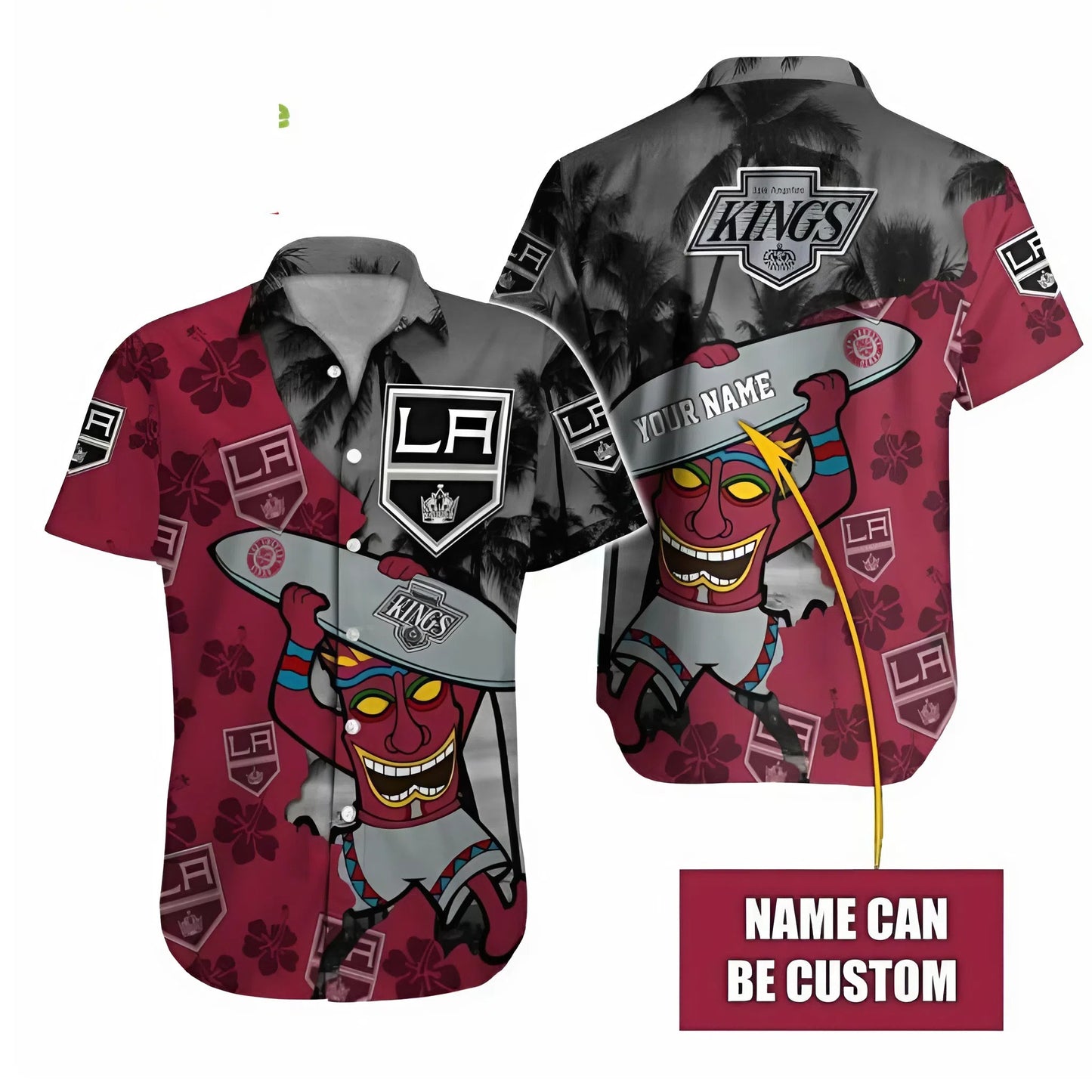 LIMITED EDITION - NEW CUSTOMIZED NHL16 LAK LOS ANGELES KINGS UNISEX HAWAIIAN SHIRT