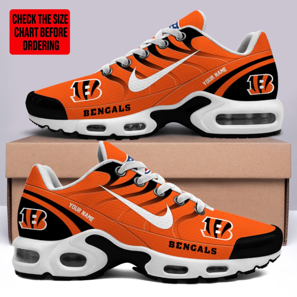 [SPECIAL OFFER] NEW CUSTOMIZED NFL16 CCB CINCINNATI BENGALS AIR MAX PLUS SNEAKERS