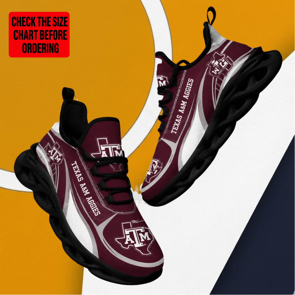 LIMITED EDITION - NEW CUSTOMIZED NCAA FBS16 TAA TEXAS A&M AGGIES CLUNKY SNEAKERS