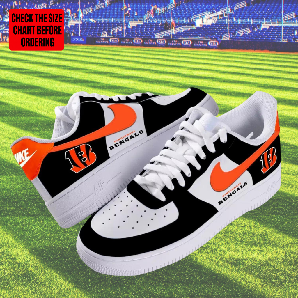 [SPECIAL OFFER] NEW CUSTOMIZED NFL16 CCB CINCINNATI BENGALS AF1 SHOES
