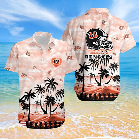 LIMITED EDITION - NEW CUSTOMIZED NFL16 CCB CINCINNATI BENGALS UNISEX HAWAIIAN SHIRT
