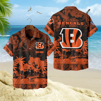 LIMITED EDITION - NEW CUSTOMIZED NFL16 CCB CINCINNATI BENGALS UNISEX HAWAIIAN SHIRT