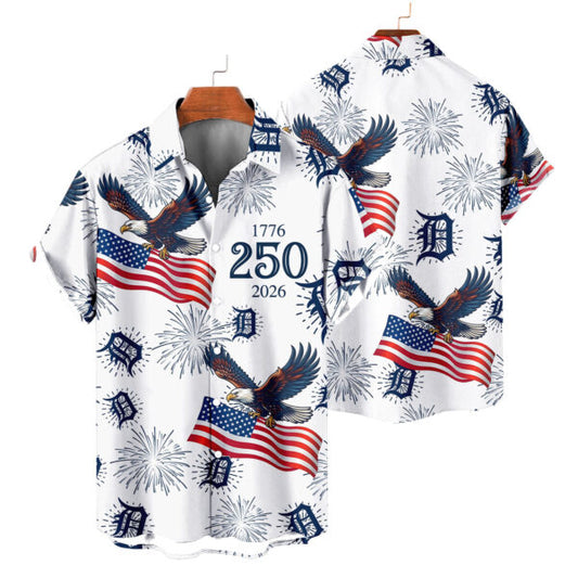 LIMITED EDITION - NEW CUSTOMIZED MLB16 DTS DETROIT TIGERS UNISEX HAWAIIAN SHIRT