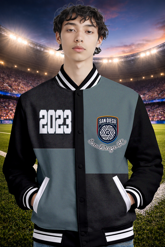 LIMITED EDITION - NEW CUSTOMIZED MLS16 SDF SDG FC SATIN VARSITY & BASEBALL JACKET