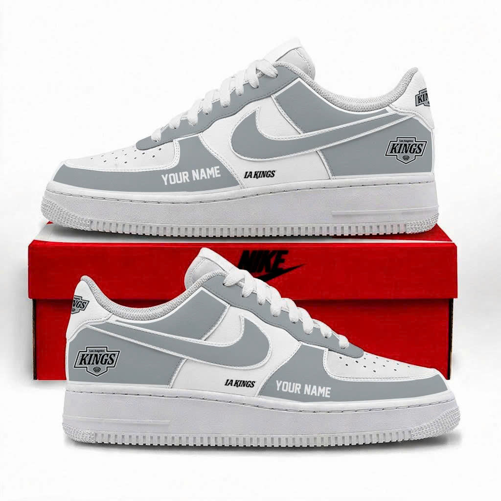 LIMITED EDITION - NEW CUSTOMIZED NHL16 LAK LOS ANGELES KINGS AF1 SHOES
