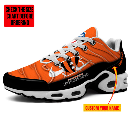 [SPECIAL OFFER] NEW CUSTOMIZED NFL16 CCB CINCINNATI BENGALS AIR MAX PLUS SNEAKERS