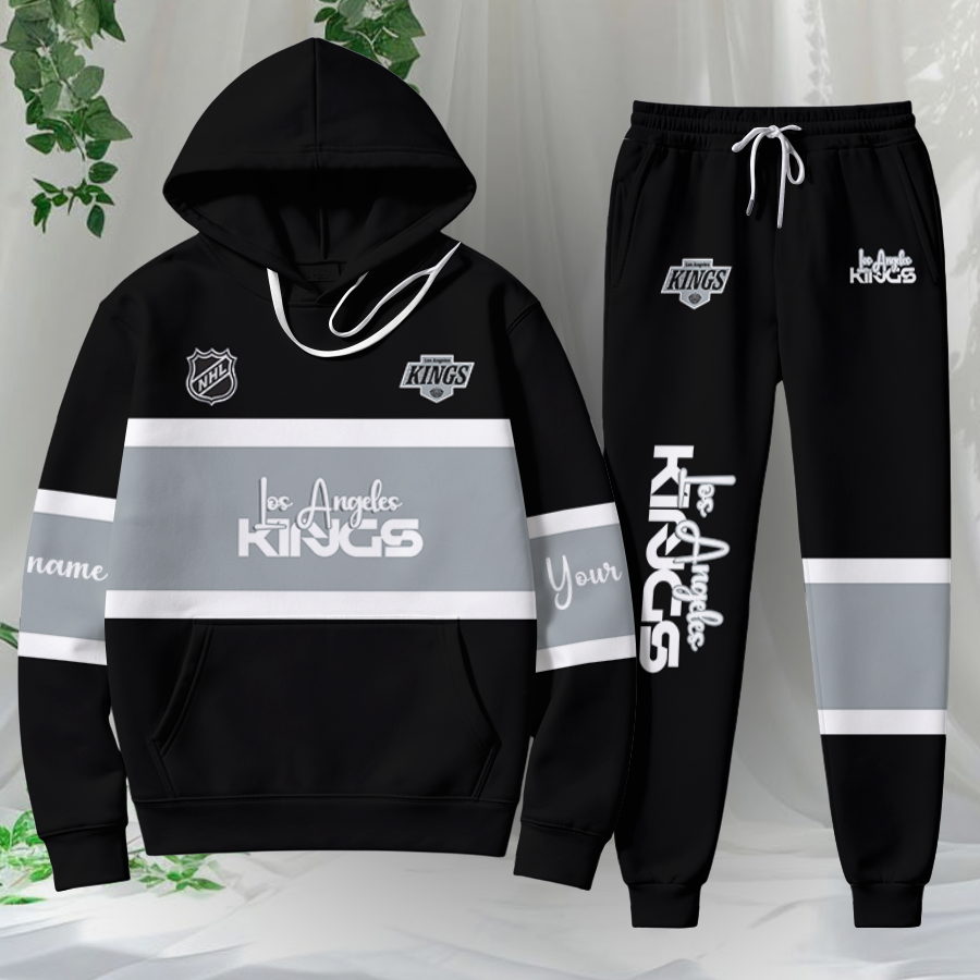 LIMITED EDITION - NEW CUSTOMIZED NHL16 LAK LOS ANGELES KINGS HOODIE & SWEATPANTS SET