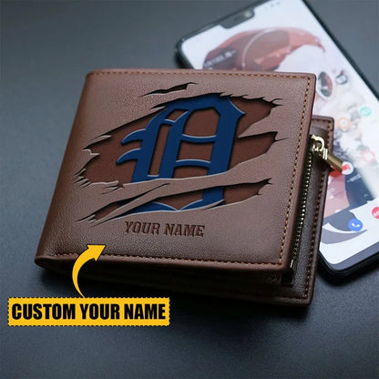 LIMITED EDITION - NEW CUSTOMIZED MLB16 DTS DETROIT TIGERS LEATHER WALLET
