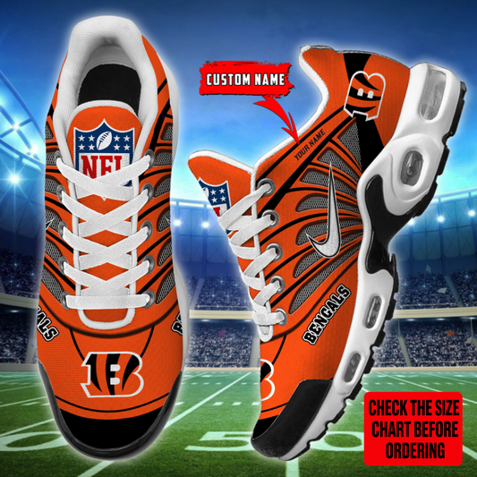 [SPECIAL OFFER] NEW CUSTOMIZED NFL16 CCB CINCINNATI BENGALS AIR MAX PLUS SNEAKERS