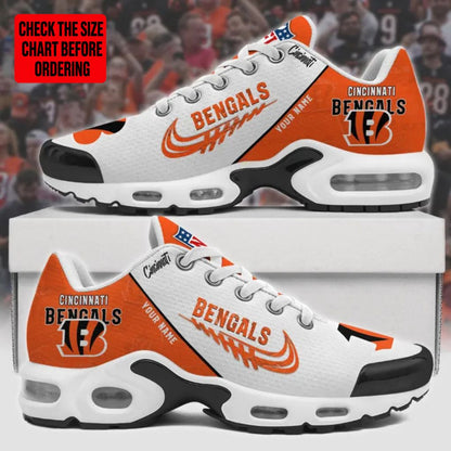 LIMITED EDITION - NEW CUSTOMIZED NFL16 CCB CINCINNATI BENGALS AIR MAX PLUS SNEAKERS