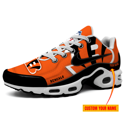 LIMITED EDITION - NEW CUSTOMIZED NFL16 CCB CINCINNATI BENGALS AIR MAX PLUS SNEAKERS