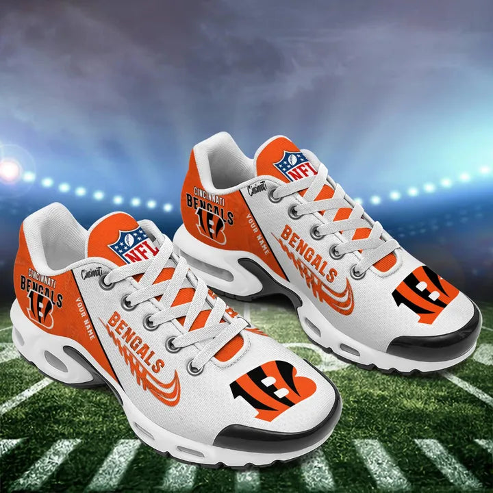 LIMITED EDITION - NEW CUSTOMIZED NFL16 CCB CINCINNATI BENGALS AIR MAX PLUS SNEAKERS