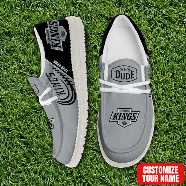 [SUPER SALE] NEW CUSTOMIZED NHL16 LAK LOS ANGELES KINGS PREMIUM LOAFER SHOES