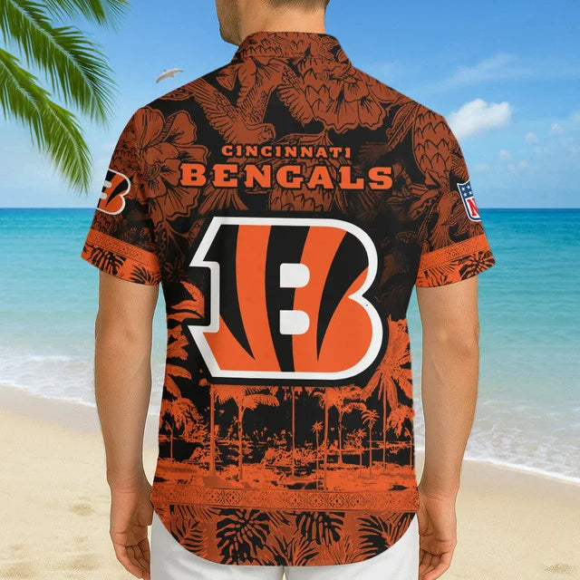 LIMITED EDITION - NEW CUSTOMIZED NFL16 CCB CINCINNATI BENGALS UNISEX HAWAIIAN SHIRT