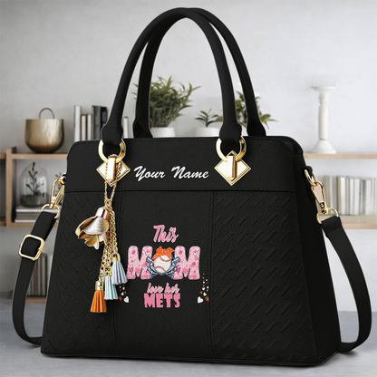 LIMITED EDITION - NEW CUSTOMIZED MLB17 NYM NEW YORK METS ZIP HANDBAG MULTICOLOR