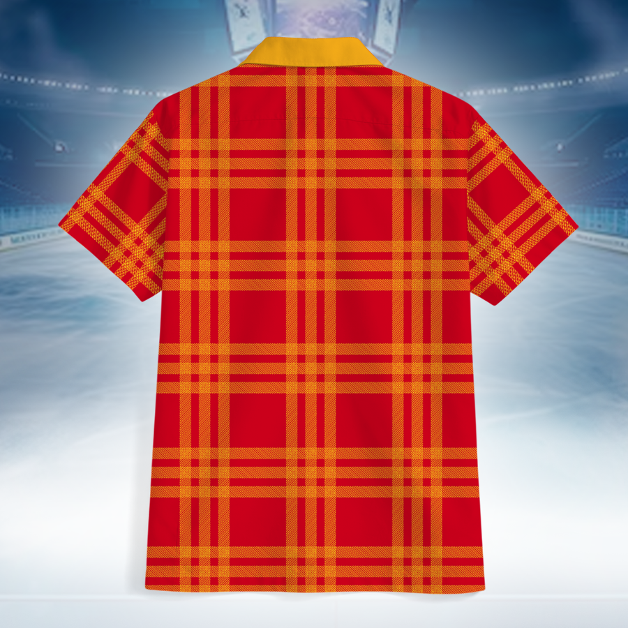 LIMITED EDITION - NEW CUSTOMIZED NHL17 CGF CALGARY FLAMES UNISEX HAWAIIAN SHIRT