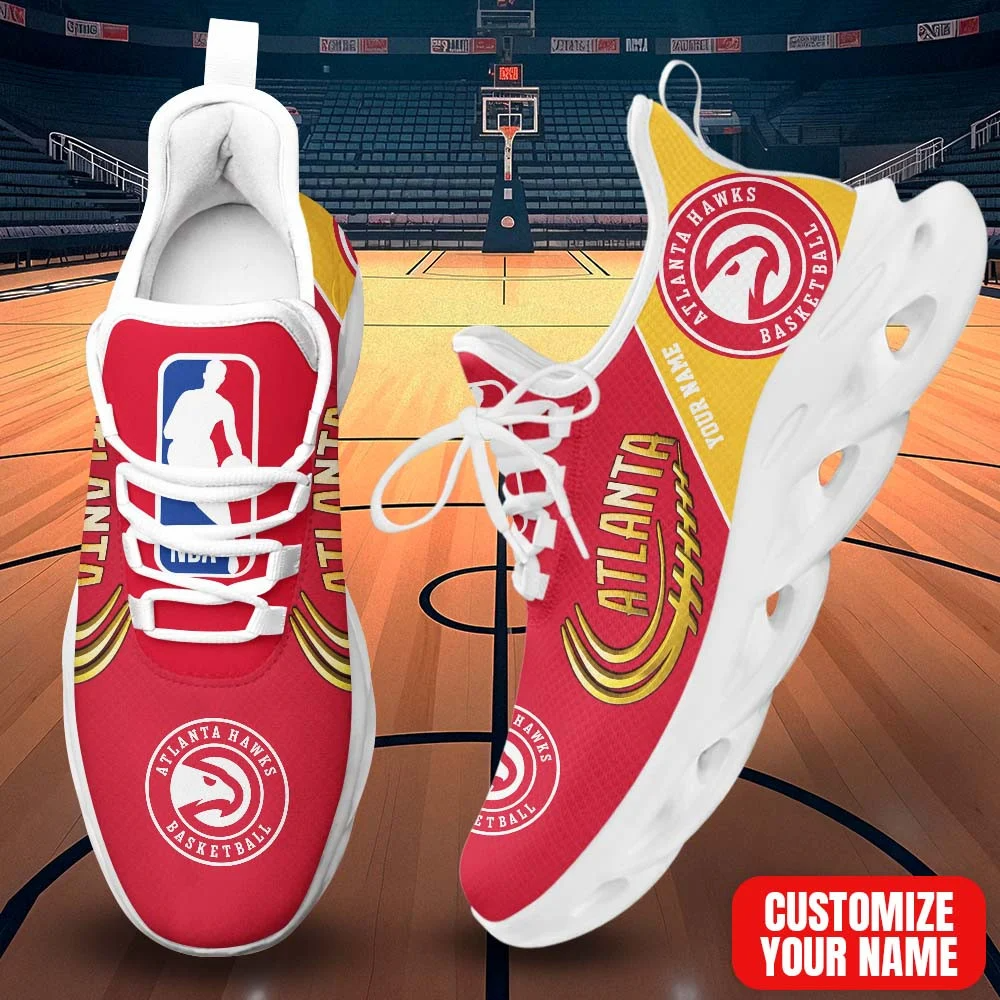 LIMITED EDITION - NEW CUSTOMIZED NBA17 AHA ATLANTA HAWKS PREMIUM CLUNKY SNEAKERS