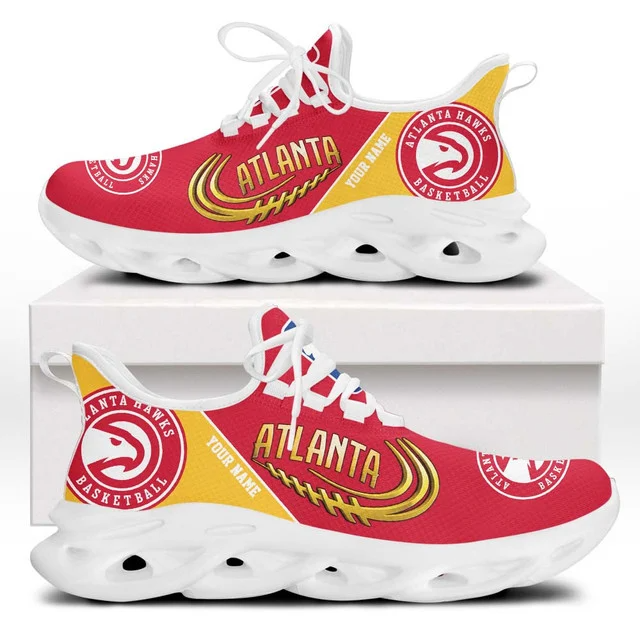 LIMITED EDITION - NEW CUSTOMIZED NBA17 AHA ATLANTA HAWKS PREMIUM CLUNKY SNEAKERS