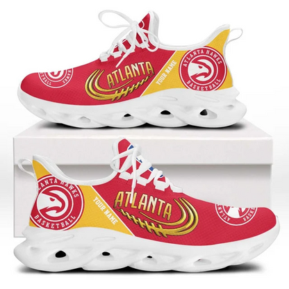 LIMITED EDITION - NEW CUSTOMIZED NBA17 AHA ATLANTA HAWKS PREMIUM CLUNKY SNEAKERS