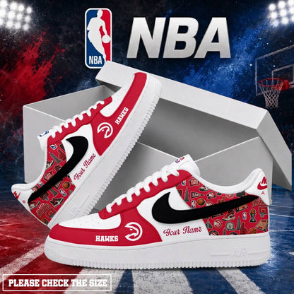 LIMITED EDITION - NEW CUSTOMIZED NBA17 AHA ATLANTA HAWKS AF1 SHOES