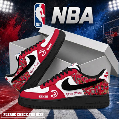 LIMITED EDITION - NEW CUSTOMIZED NBA17 AHA ATLANTA HAWKS AF1 SHOES