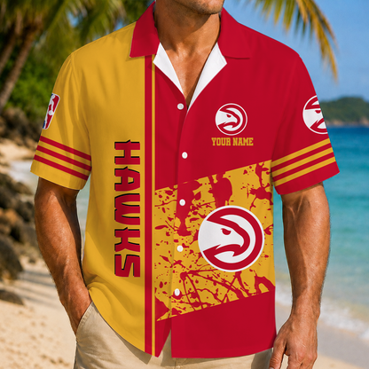 LIMITED EDITION - NEW CUSTOMIZED NBA17 AHA ATLANTA HAWKS UNISEX HAWAIIAN SHIRT