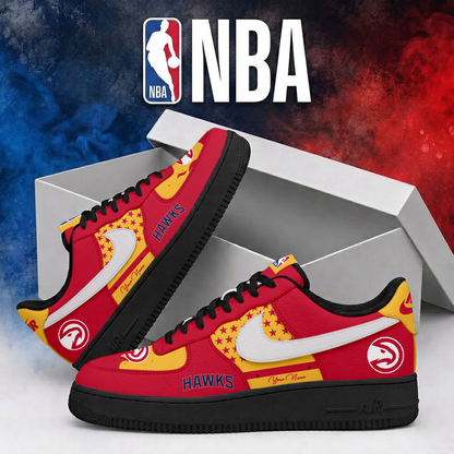 LIMITED EDITION - NEW CUSTOMIZED NBA17 AHA ATLANTA HAWKS AF1 SHOES