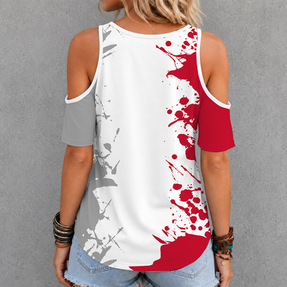 [HOT DEAL] NEW CUSTOMIZED NBA17 AHA ATLANTA HAWKS CRISS CROSS V-NECK TOP