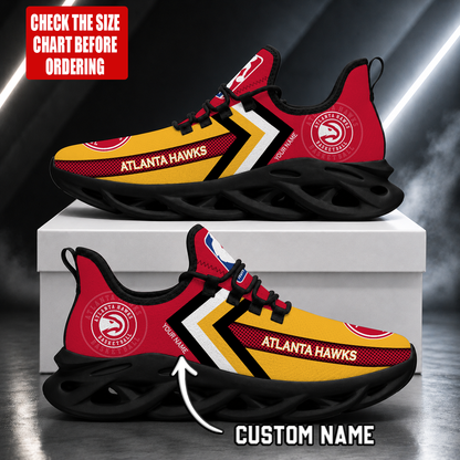 FINAL SALE - NEW CUSTOMIZED NBA17 AHA ATLANTA HAWKS MAX SOUL SHOES