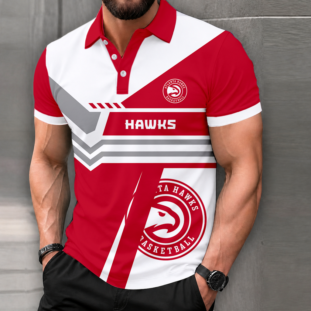 LIMITED EDITION - NEW CUSTOMIZED NBA17 AHA ATLANTA HAWKS POLO SHIRT, ZIP POLO SHIRT & T-SHIRTS