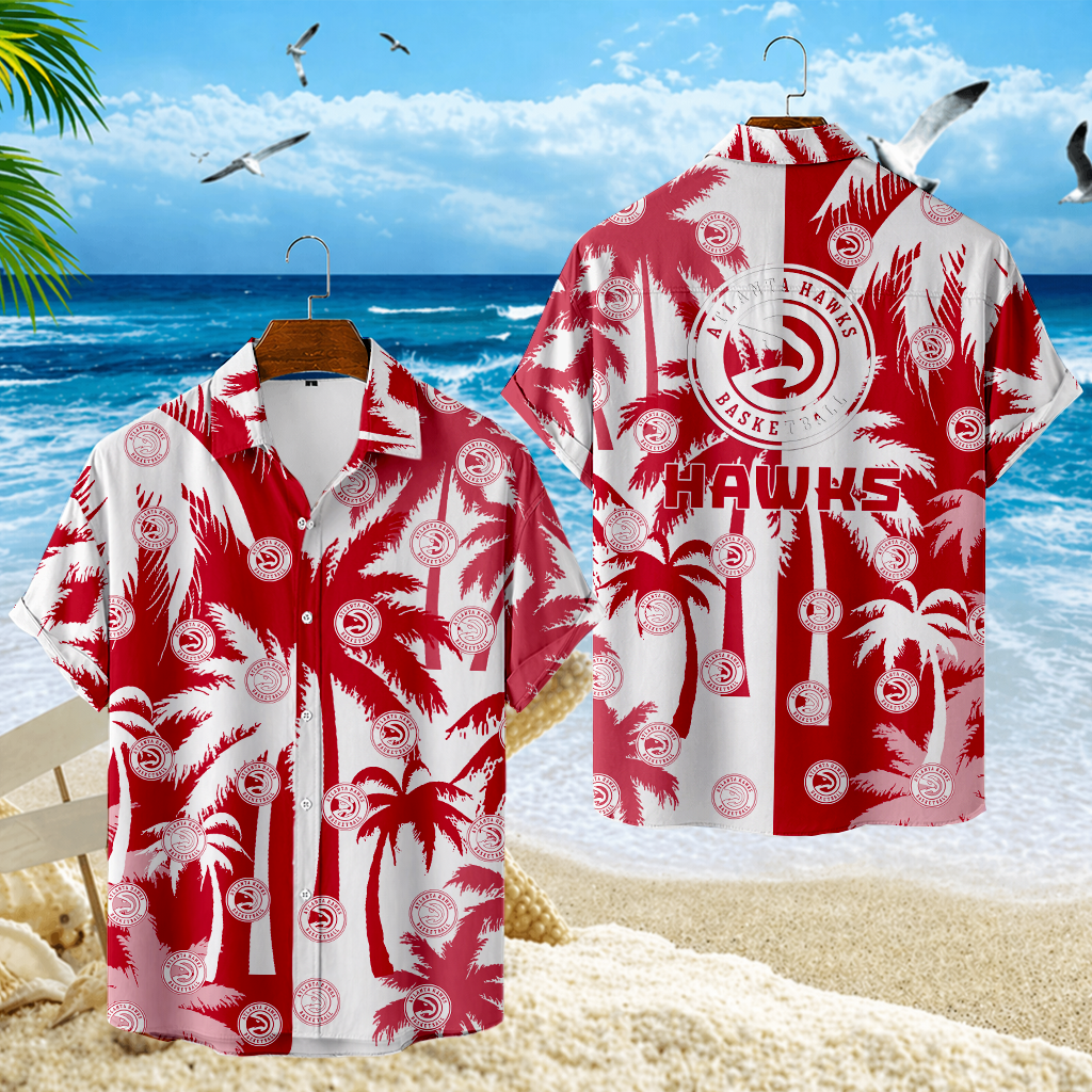LIMITED EDITION - NEW CUSTOMIZED NBA17 AHA ATLANTA HAWKS UNISEX HAWAIIAN SHIRT