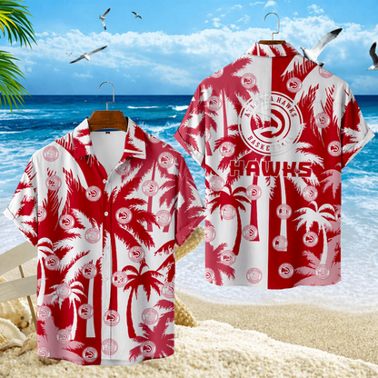 LIMITED EDITION - NEW CUSTOMIZED NBA17 AHA ATLANTA HAWKS UNISEX HAWAIIAN SHIRT