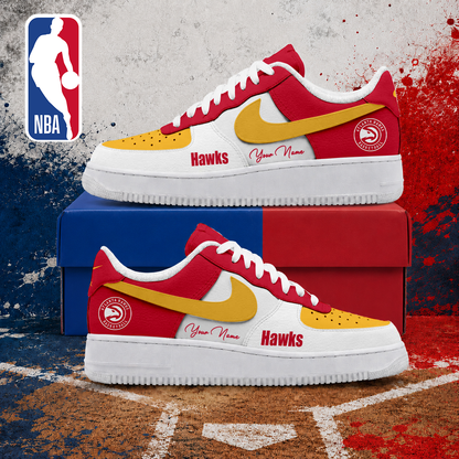 MEGA SALE - NEW CUSTOMIZED NBA17 AHA ATLANTA HAWKS AF1 SNEAKERS