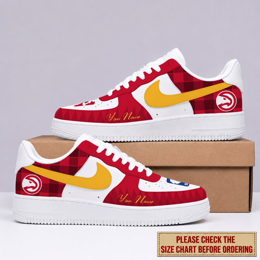 EXCLUSIVE EDITION - NEW CUSTOMIZED NBA17 AHA ATLANTA HAWKS AF1 SNEAKERS