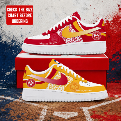 VIRAL EDITION - NEW CUSTOMIZED NBA17 AHA ATLANTA HAWKS AF1 SNEAKERS