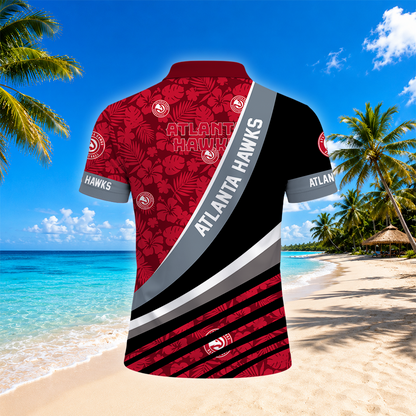[HOT DEAL] NEW CUSTOMIZED NBA17 AHA ATLANTA HAWKS POLO SHIRT