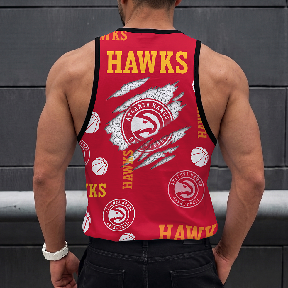LIMITED EDITION - NEW CUSTOMIZED NBA17 AHA ATLANTA HAWKS UNISEX TANK TOP