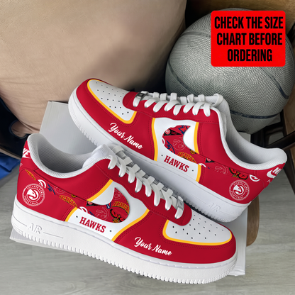 LIMITED EDITION - NEW CUSTOMIZED NBA17 AHA ATLANTA HAWKS AF1 SHOES