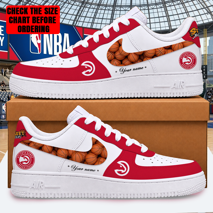 LIMITED EDITION - NEW CUSTOMIZED NBA17 AHA ATLANTA HAWKS AF1 SHOES