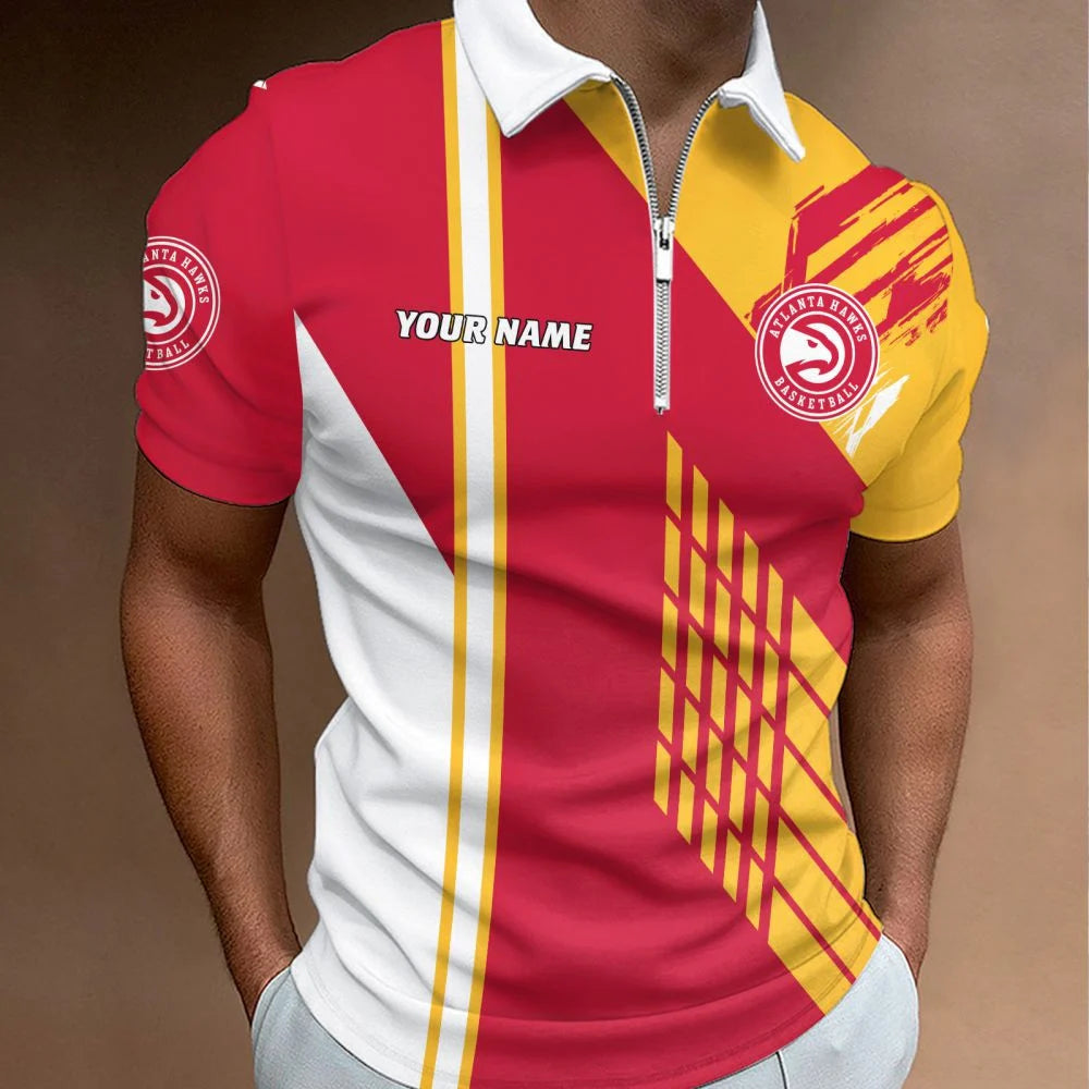 LIMITED EDITION - NEW CUSTOMIZED NBA17 AHA ATLANTA HAWKS POLO SHIRT, ZIP POLO SHIRT & T-SHIRTS