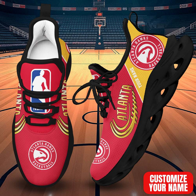 LIMITED EDITION - NEW CUSTOMIZED NBA17 AHA ATLANTA HAWKS PREMIUM CLUNKY SNEAKERS