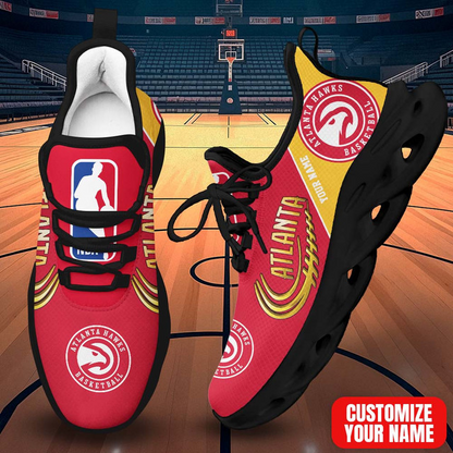 LIMITED EDITION - NEW CUSTOMIZED NBA17 AHA ATLANTA HAWKS PREMIUM CLUNKY SNEAKERS