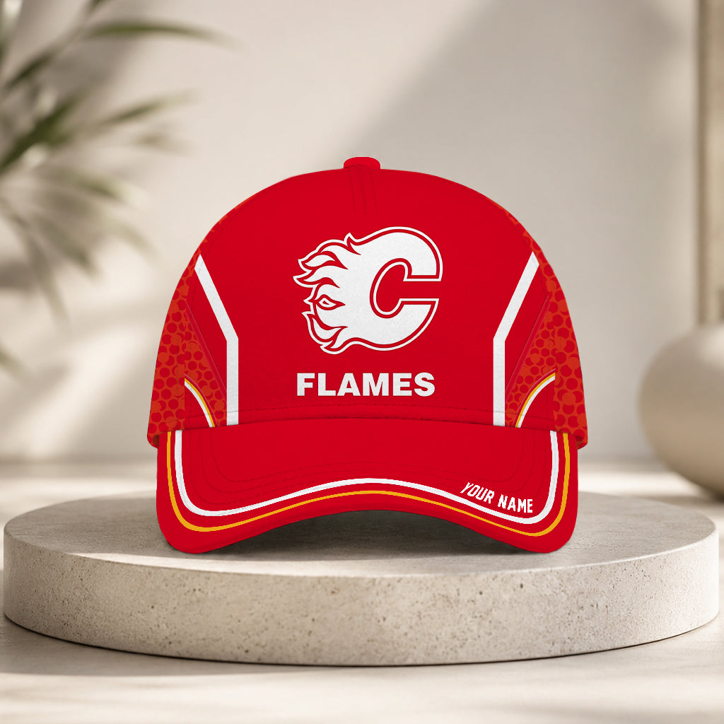 VIRAL EDITION - NEW CUSTOMIZED NHL17 CGF CALGARY FLAMES CLASSIC CAP