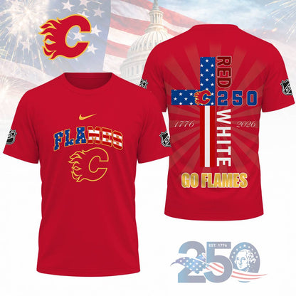LIMITED EDITION - NEW CUSTOMIZED NHL17 CGF CALGARY FLAMES T-SHIRT, POLO SHIRT, ZIP POLO SHIRT, SWEATSHIRT, HOODIE & ZIP HOODIE