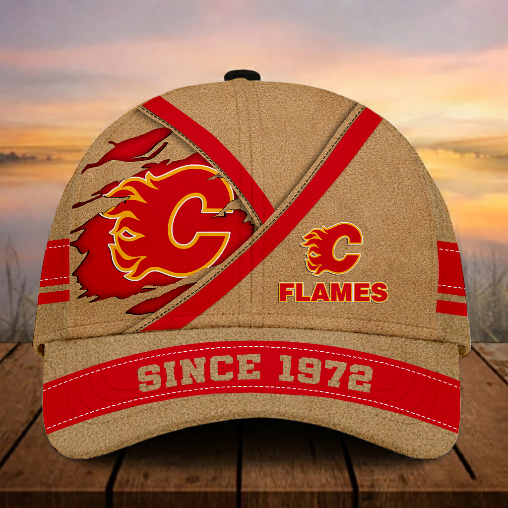 LIMITED EDITION - NEW CUSTOMIZED NHL17 CGF CALGARY FLAMES CLASSIC CAP