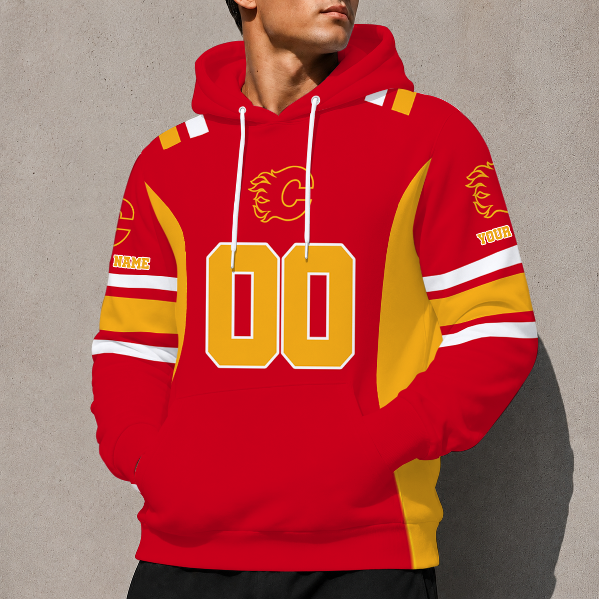 ELITE EDITION - NEW CUSTOMIZED NHL17 CGF CALGARY FLAMES HOODIE, ZIP HOODIE, T-SHIRT, POLO SHIRT, ZIP POLO SHIRT & SWEATSHIRT