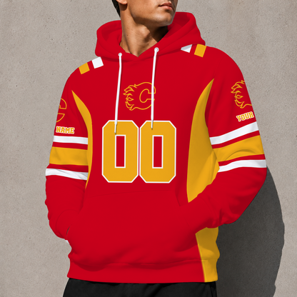 ELITE EDITION - NEW CUSTOMIZED NHL17 CGF CALGARY FLAMES HOODIE, ZIP HOODIE, T-SHIRT, POLO SHIRT, ZIP POLO SHIRT & SWEATSHIRT